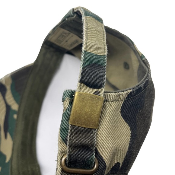 NWT Kids Distressed Camouflage‎ Baseball Hat Cap Low Profile Adjustable Cotton - Picture 6 of 6